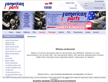 Tablet Screenshot of americanparts.pl